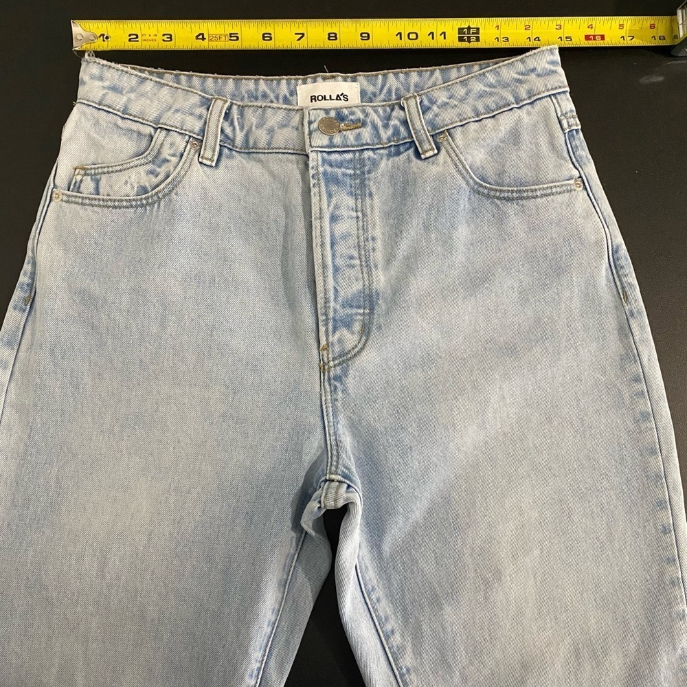ROLLA’S Free People Classic Straight Leg Jeans Size 28 90s Blue - Picture 9 of 16